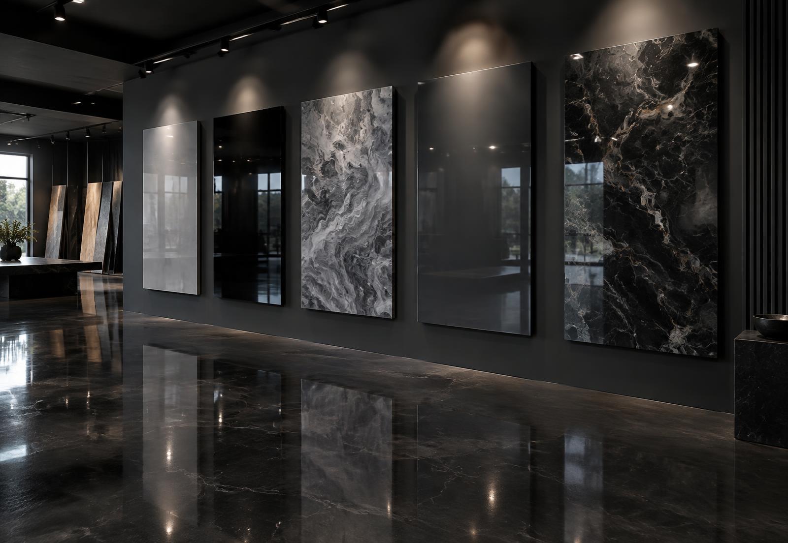 LU-NE EPOXY SISTEM izložbeni salon sa epoxy podom, stolovima, stolicama i zidnim dekoracijama